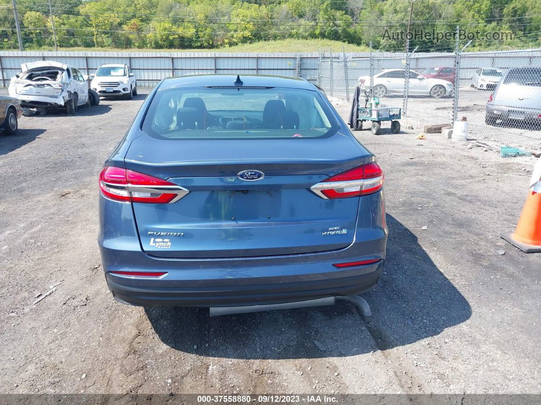 2019 Ford Fusion Hybrid Se Blue vin: 3FA6P0LU1KR167514