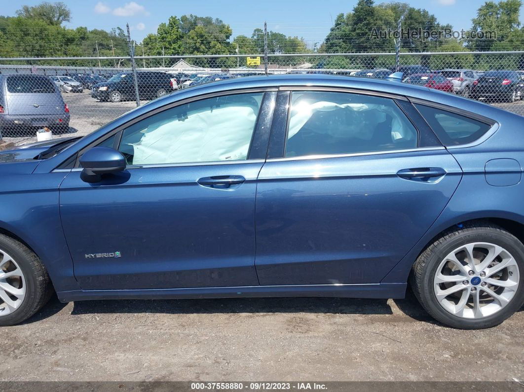 2019 Ford Fusion Hybrid Se Синий vin: 3FA6P0LU1KR167514