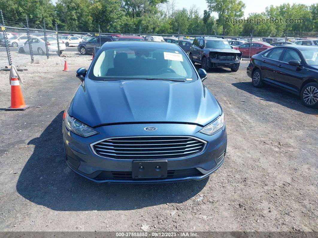 2019 Ford Fusion Hybrid Se Синий vin: 3FA6P0LU1KR167514