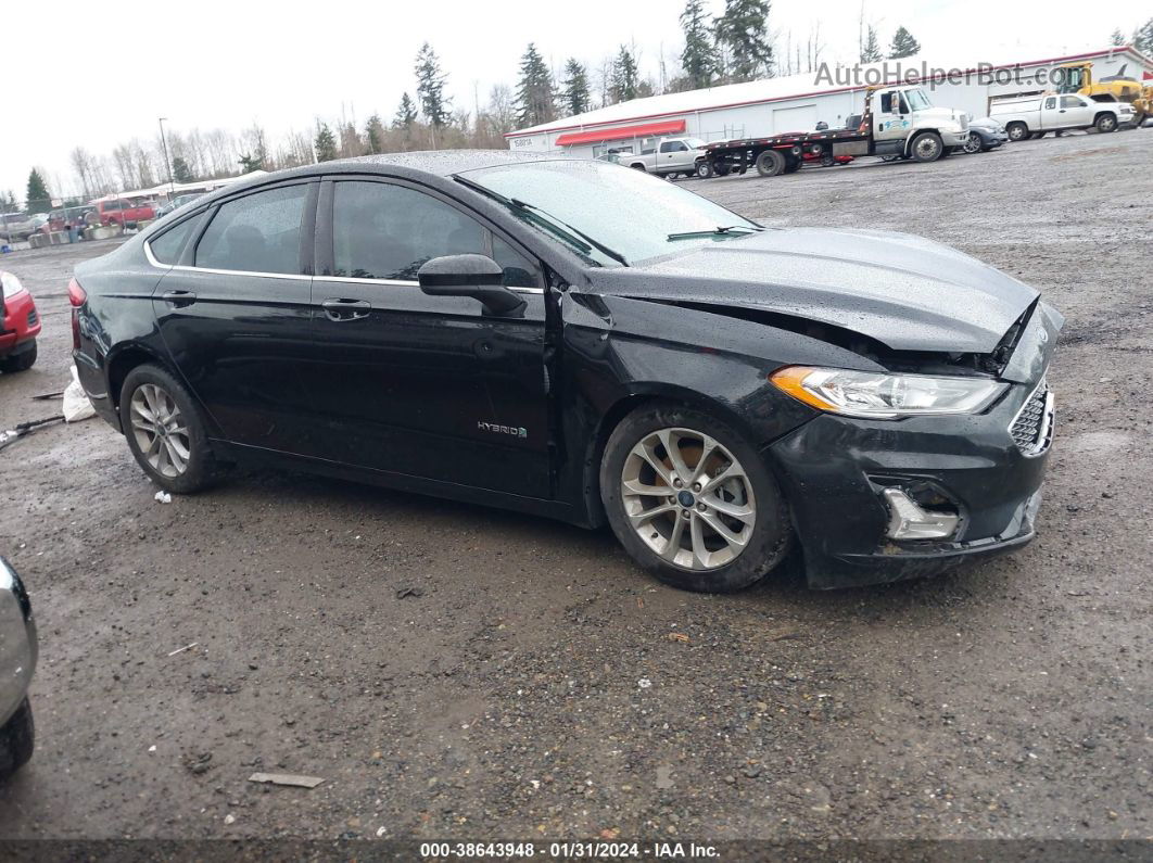 2019 Ford Fusion Hybrid Se Black vin: 3FA6P0LU1KR180666