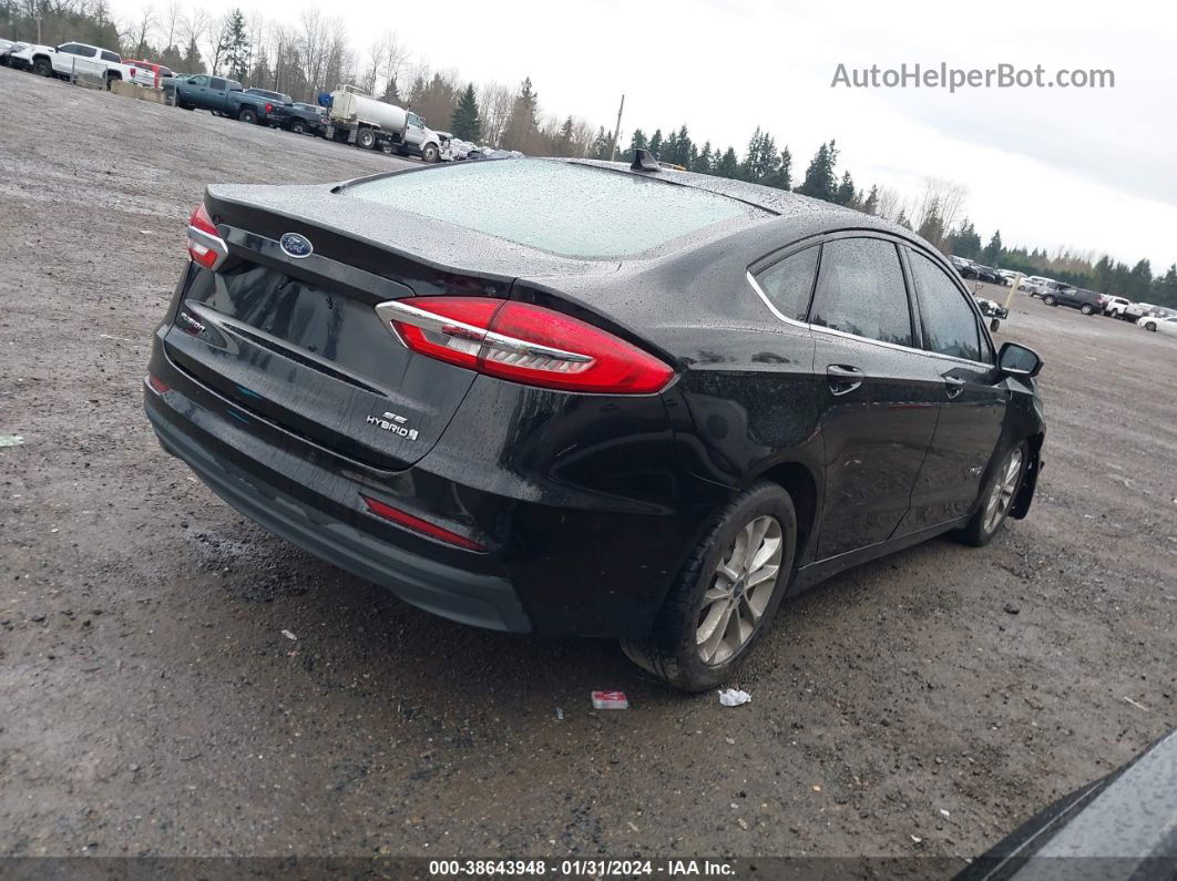 2019 Ford Fusion Hybrid Se Black vin: 3FA6P0LU1KR180666