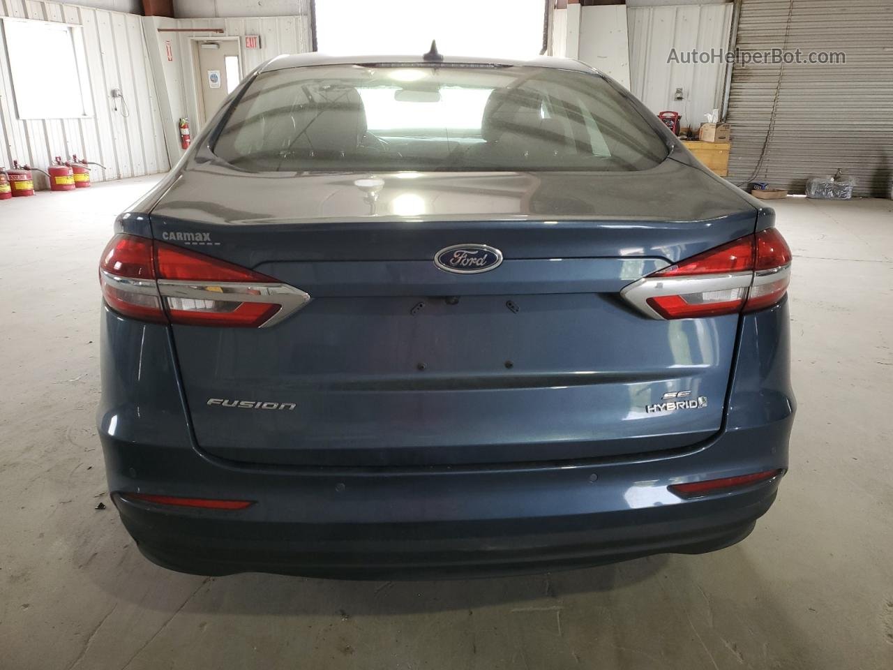 2019 Ford Fusion Se Синий vin: 3FA6P0LU1KR191683