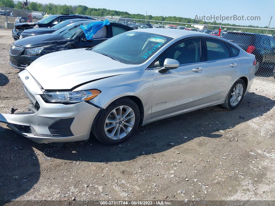 2019 Ford Fusion Hybrid Se Silver vin: 3FA6P0LU1KR196723