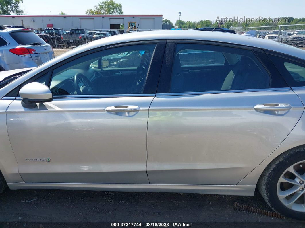 2019 Ford Fusion Hybrid Se Silver vin: 3FA6P0LU1KR196723