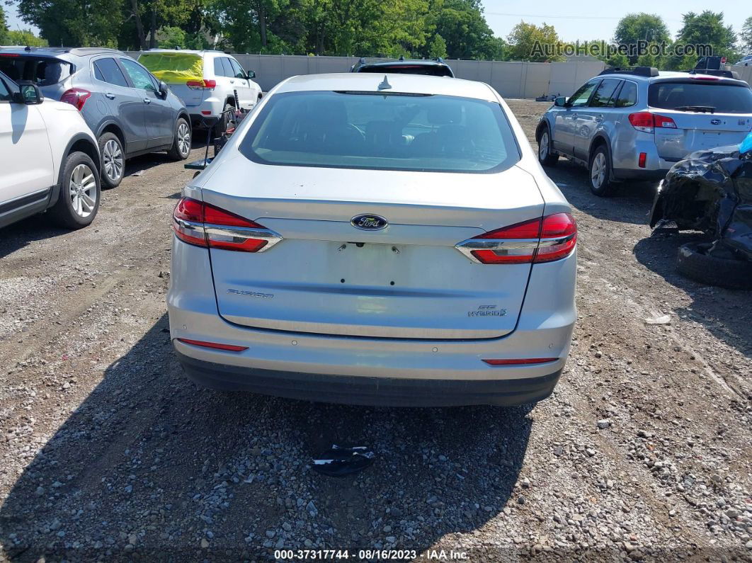 2019 Ford Fusion Hybrid Se Silver vin: 3FA6P0LU1KR196723