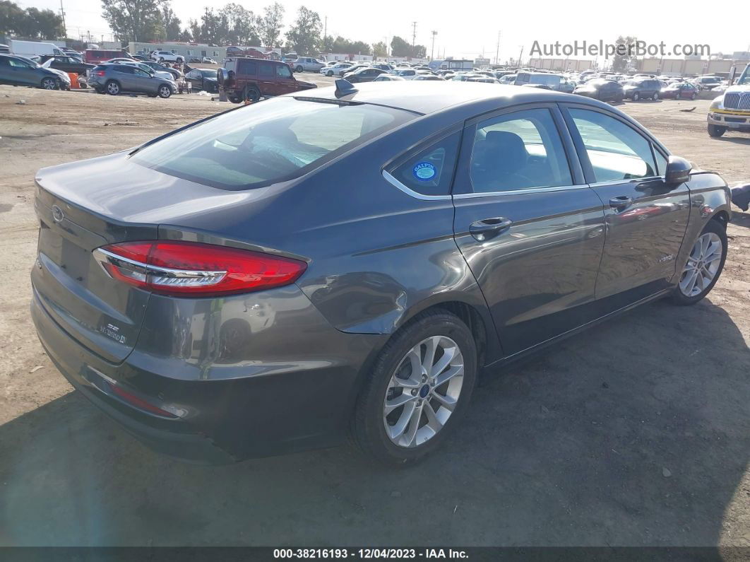 2019 Ford Fusion Hybrid Se Gray vin: 3FA6P0LU1KR200141