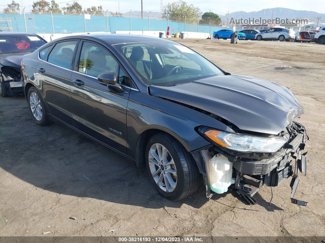 2019 Ford Fusion Hybrid Se Gray vin: 3FA6P0LU1KR200141