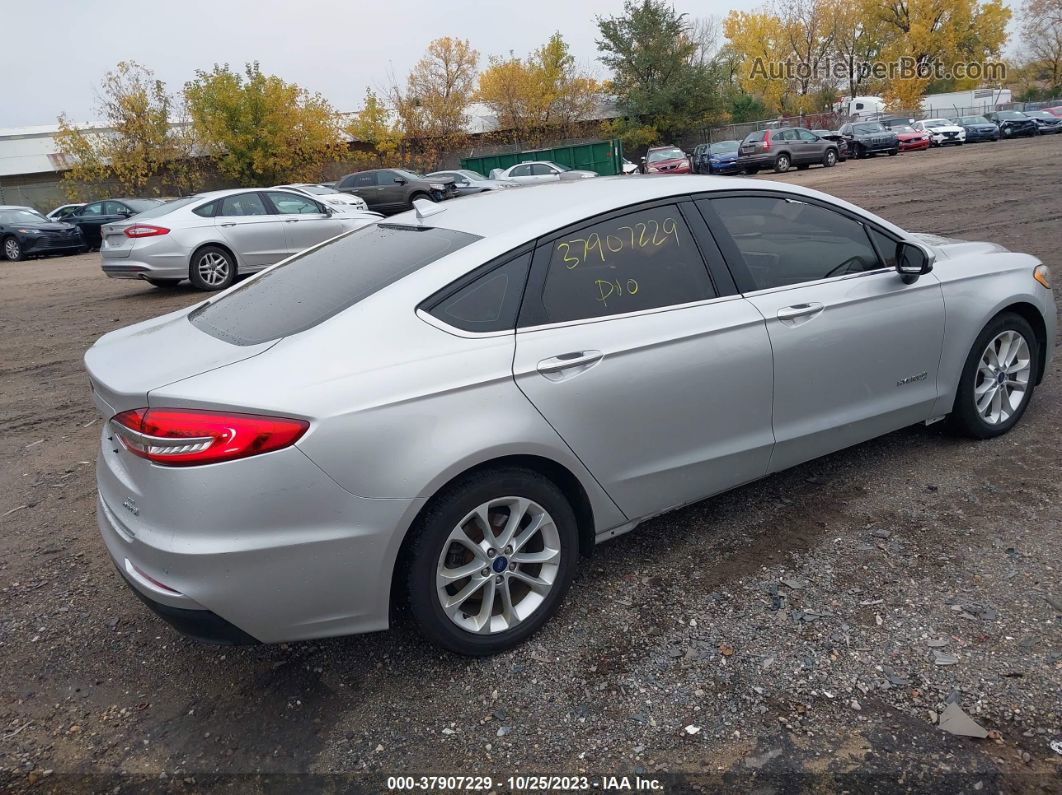 2019 Ford Fusion Hybrid Se Silver vin: 3FA6P0LU1KR242163