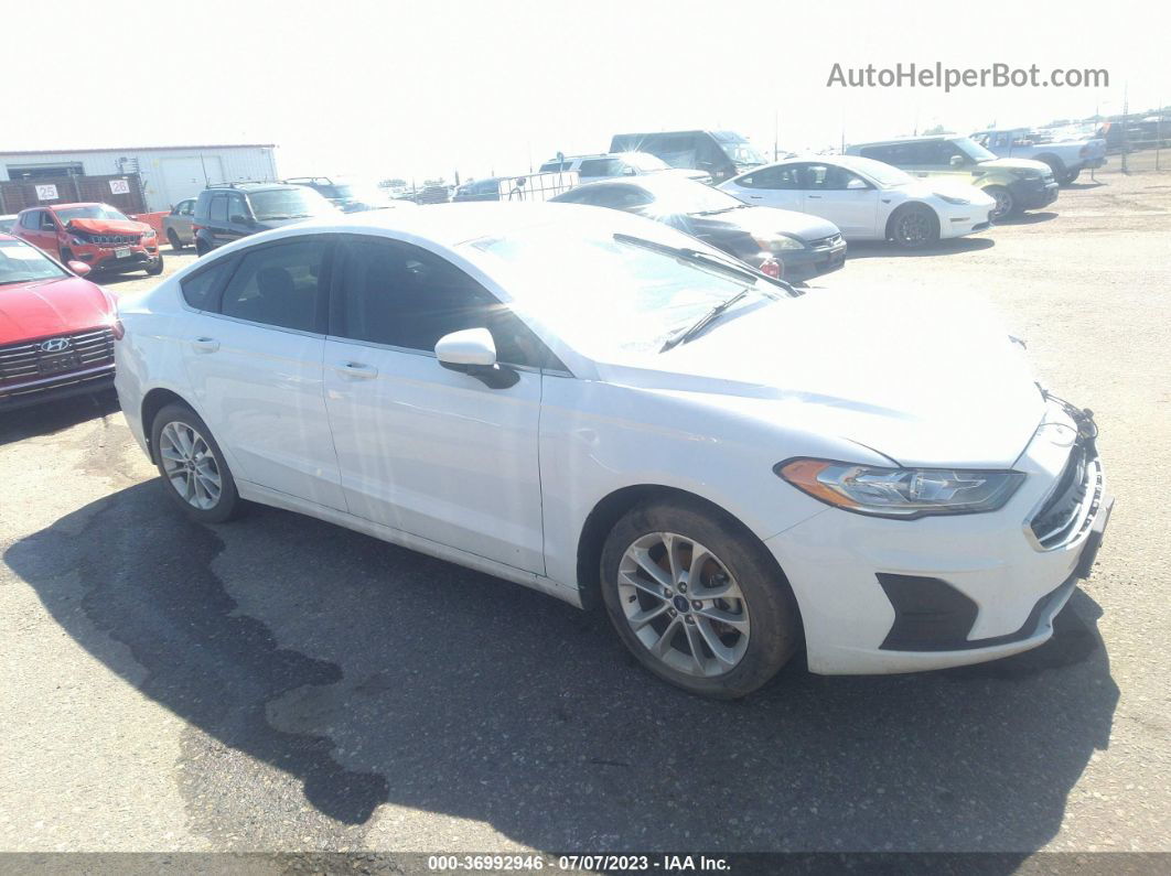 2019 Ford Fusion Hybrid Se White vin: 3FA6P0LU1KR255561