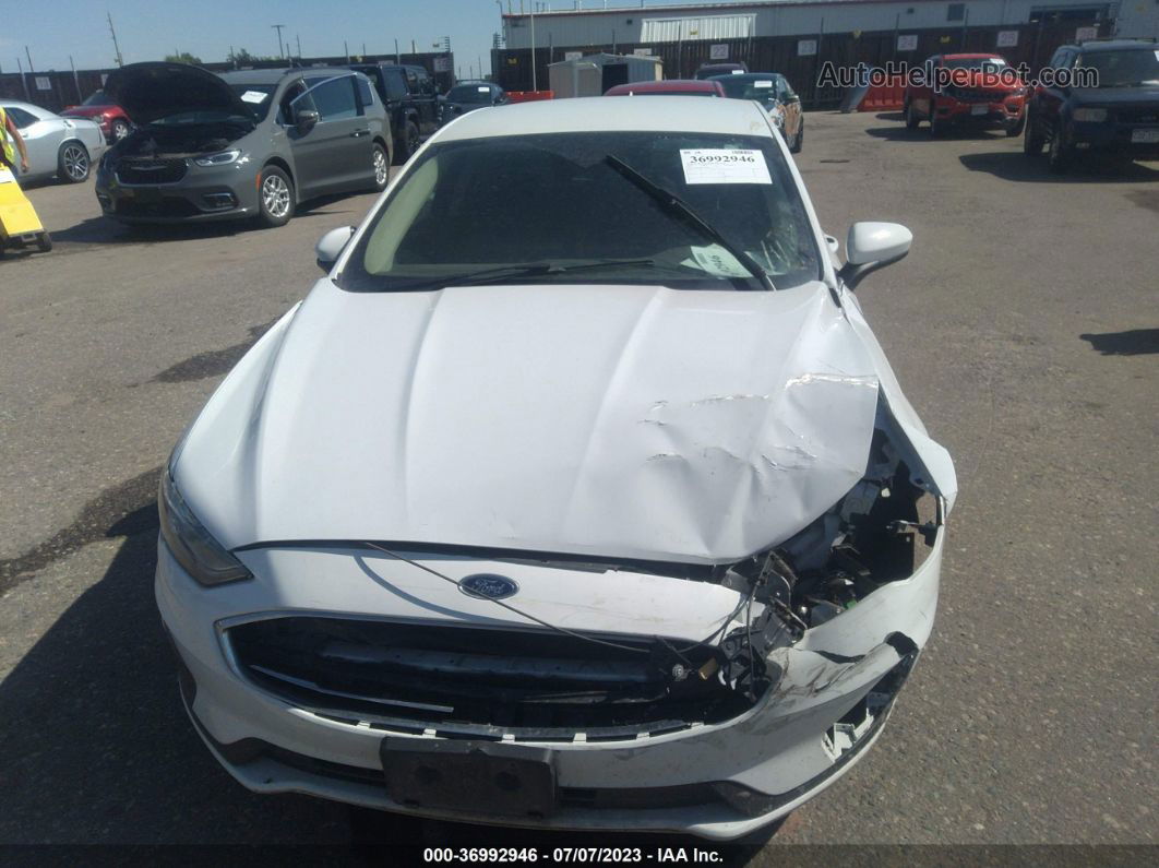 2019 Ford Fusion Hybrid Se White vin: 3FA6P0LU1KR255561