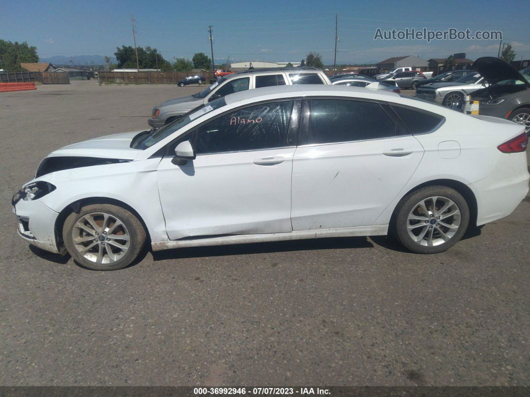 2019 Ford Fusion Hybrid Se White vin: 3FA6P0LU1KR255561