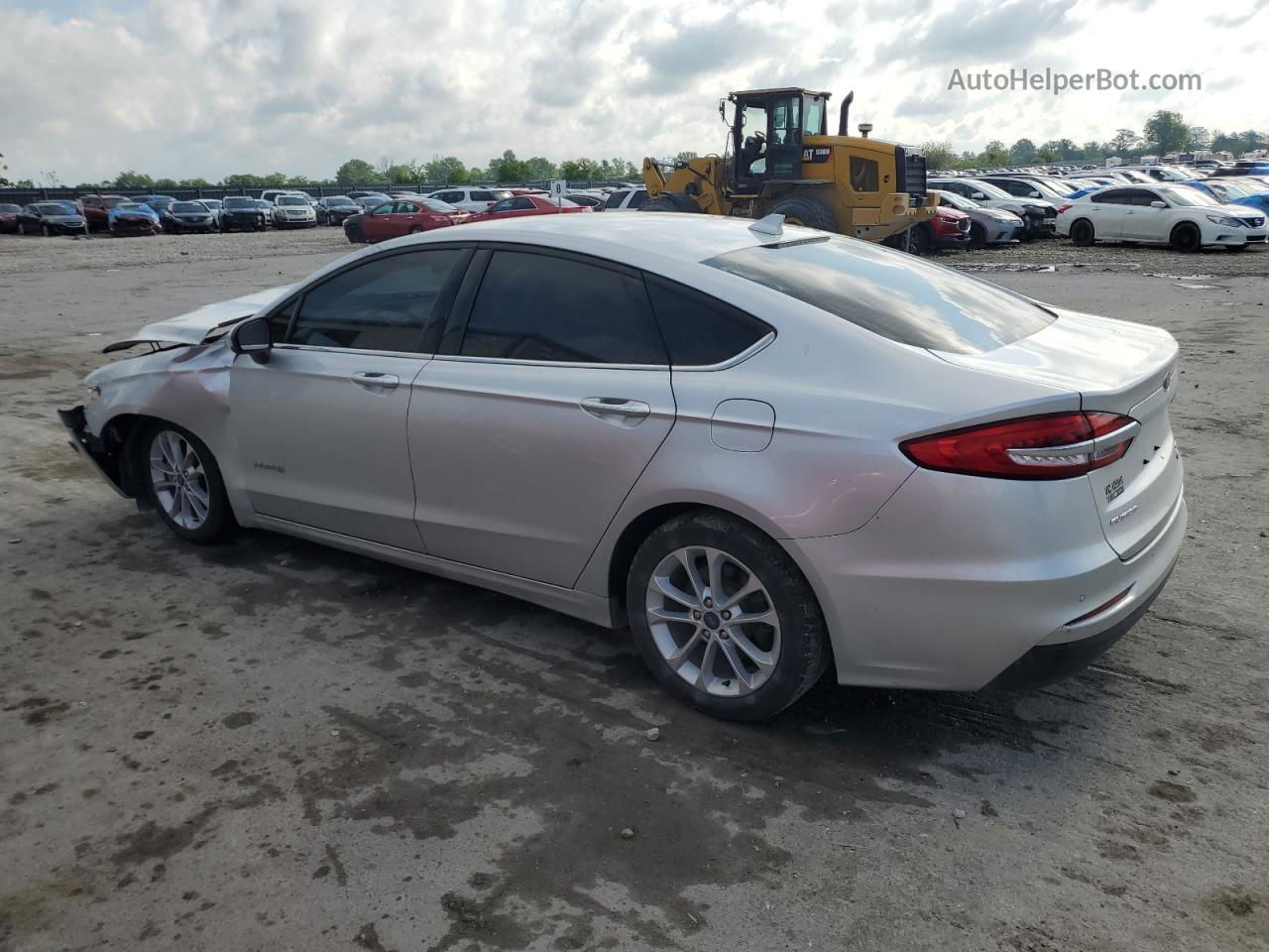 2019 Ford Fusion Se Silver vin: 3FA6P0LU1KR263398