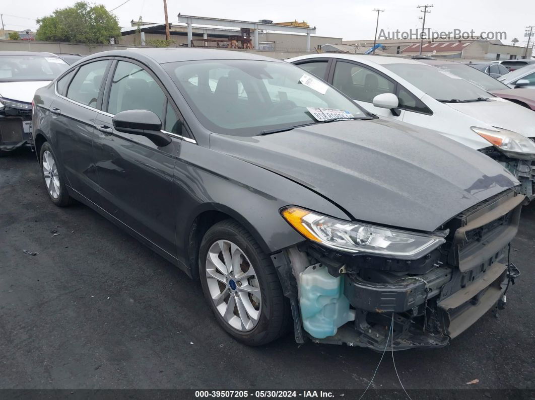 2020 Ford Fusion Hybrid Se Gray vin: 3FA6P0LU1LR227826