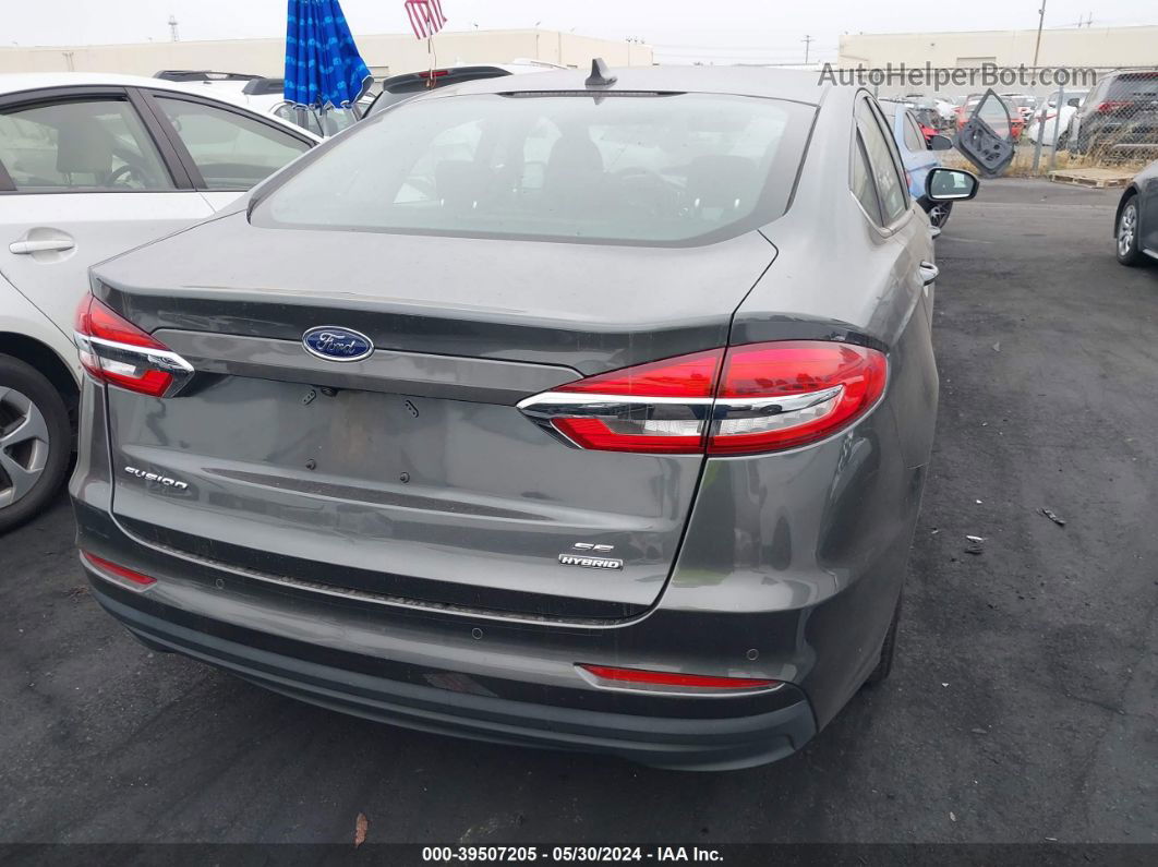 2020 Ford Fusion Hybrid Se Gray vin: 3FA6P0LU1LR227826