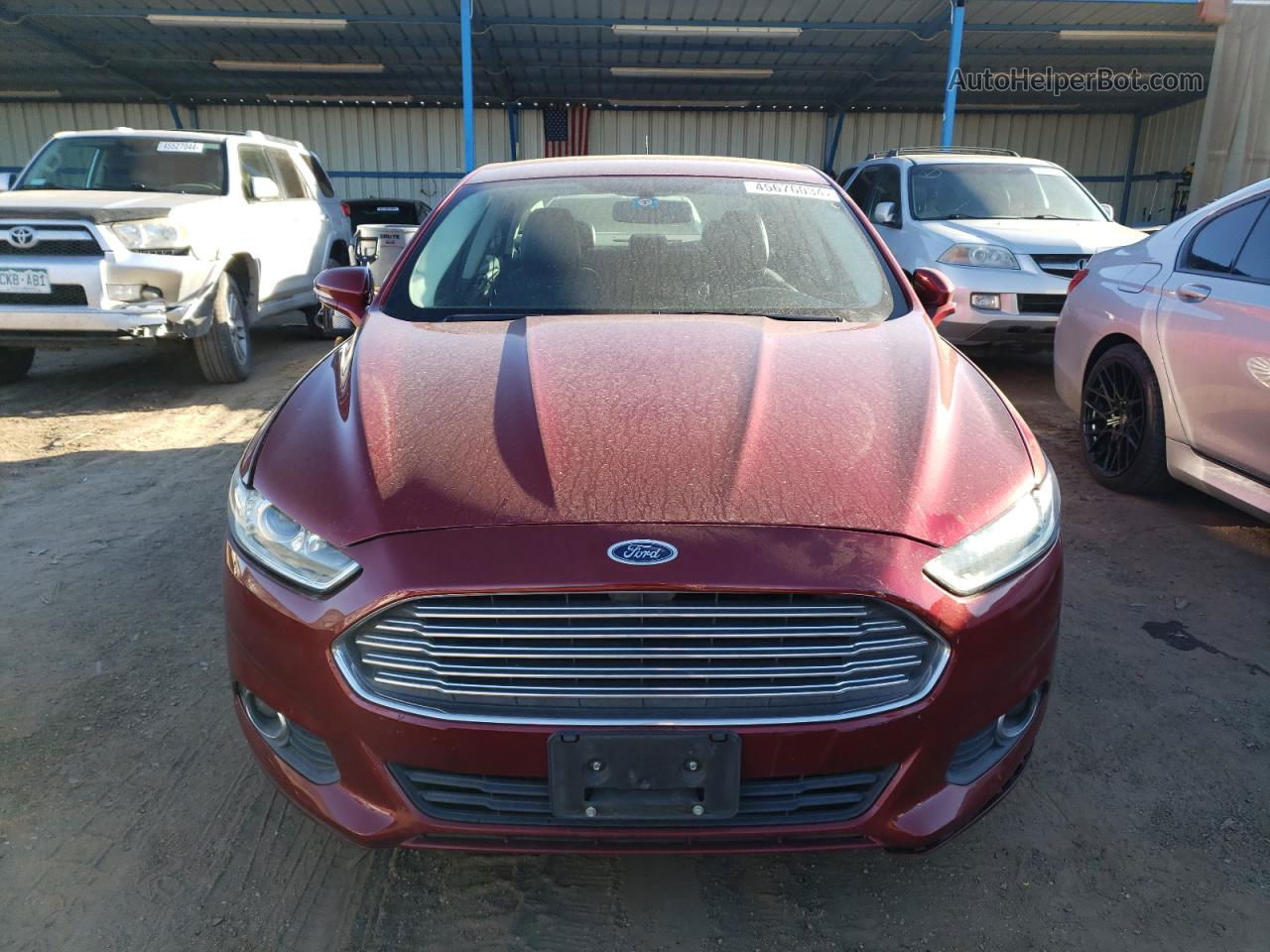 2013 Ford Fusion Se Hybrid Красный vin: 3FA6P0LU2DR128742