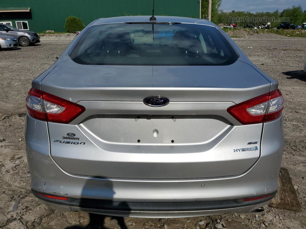 2013 Ford Fusion Se Hybrid Silver vin: 3FA6P0LU2DR166634