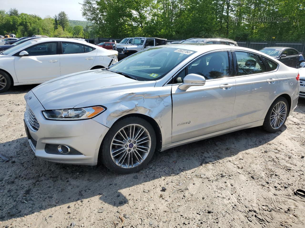 2013 Ford Fusion Se Hybrid Silver vin: 3FA6P0LU2DR166634