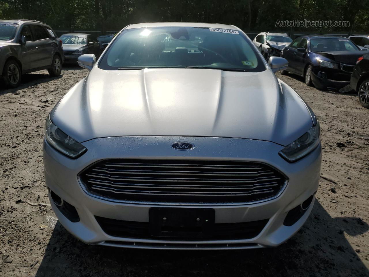 2013 Ford Fusion Se Hybrid Silver vin: 3FA6P0LU2DR166634