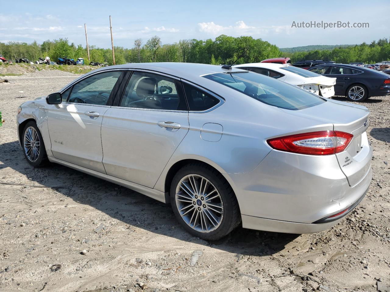 2013 Ford Fusion Se Hybrid Silver vin: 3FA6P0LU2DR166634