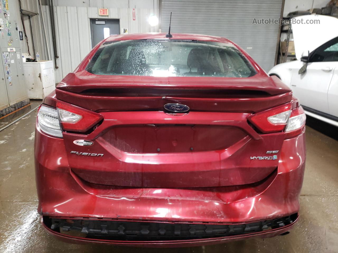 2013 Ford Fusion Se Hybrid Red vin: 3FA6P0LU2DR247004