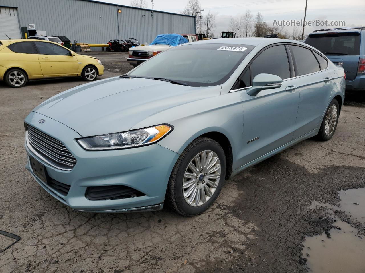 2014 Ford Fusion Se Hybrid Silver vin: 3FA6P0LU2ER195665