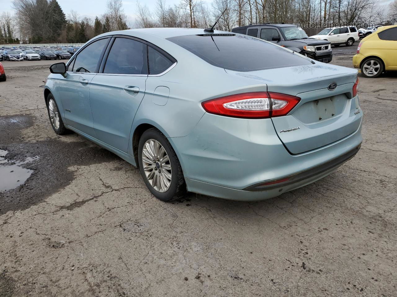 2014 Ford Fusion Se Hybrid Silver vin: 3FA6P0LU2ER195665