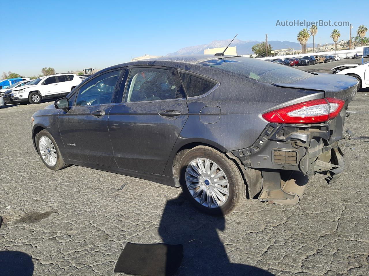 2014 Ford Fusion Se Hybrid Gray vin: 3FA6P0LU2ER213002