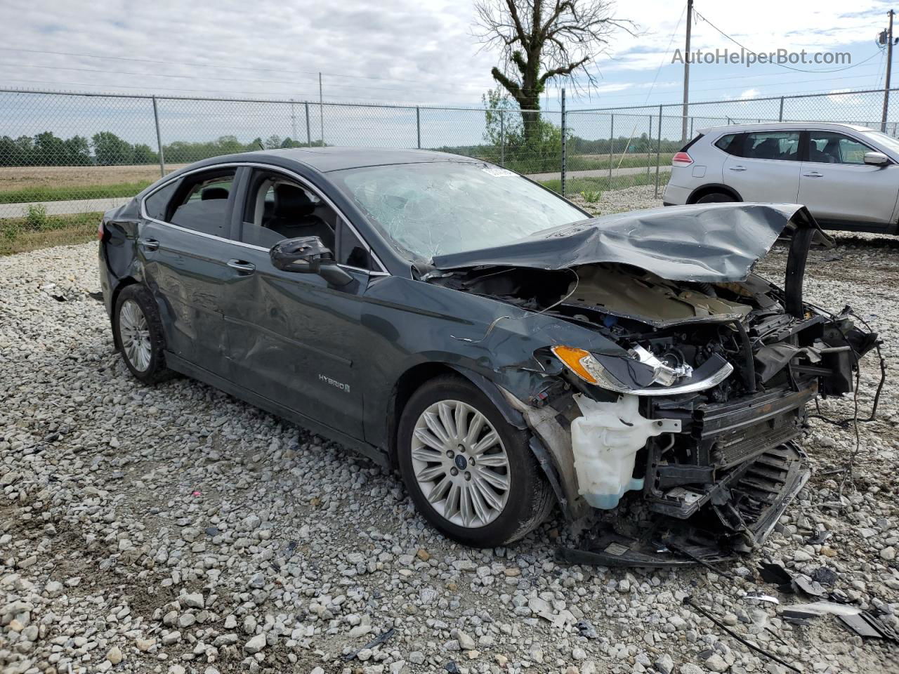 2015 Ford Fusion Se Hybrid Black vin: 3FA6P0LU2FR167382