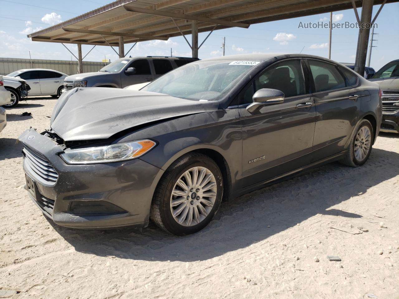 2016 Ford Fusion Se Hybrid Charcoal vin: 3FA6P0LU2GR404860