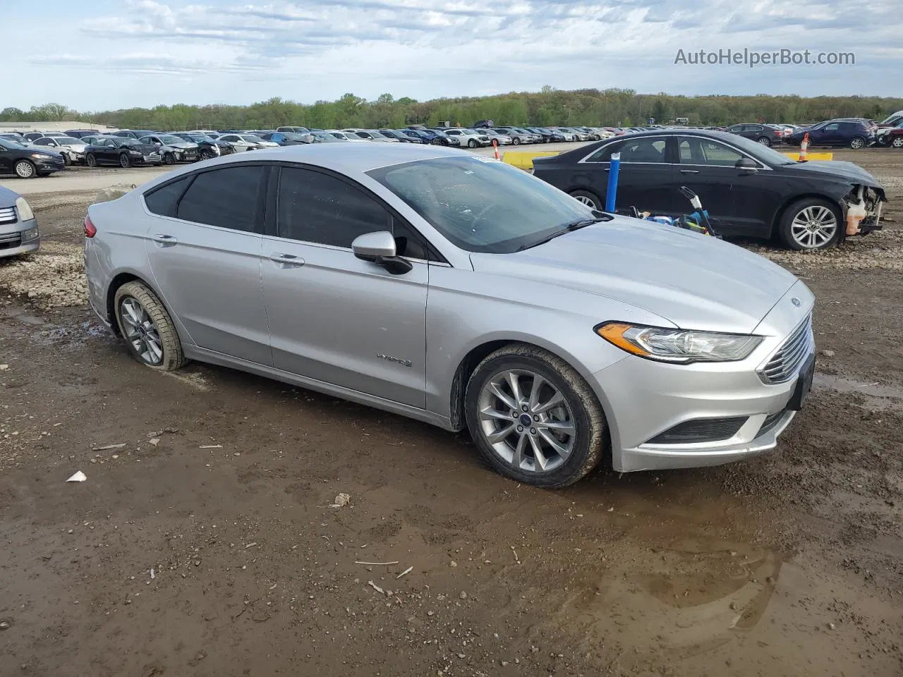 2017 Ford Fusion Se Hybrid Silver vin: 3FA6P0LU2HR280090