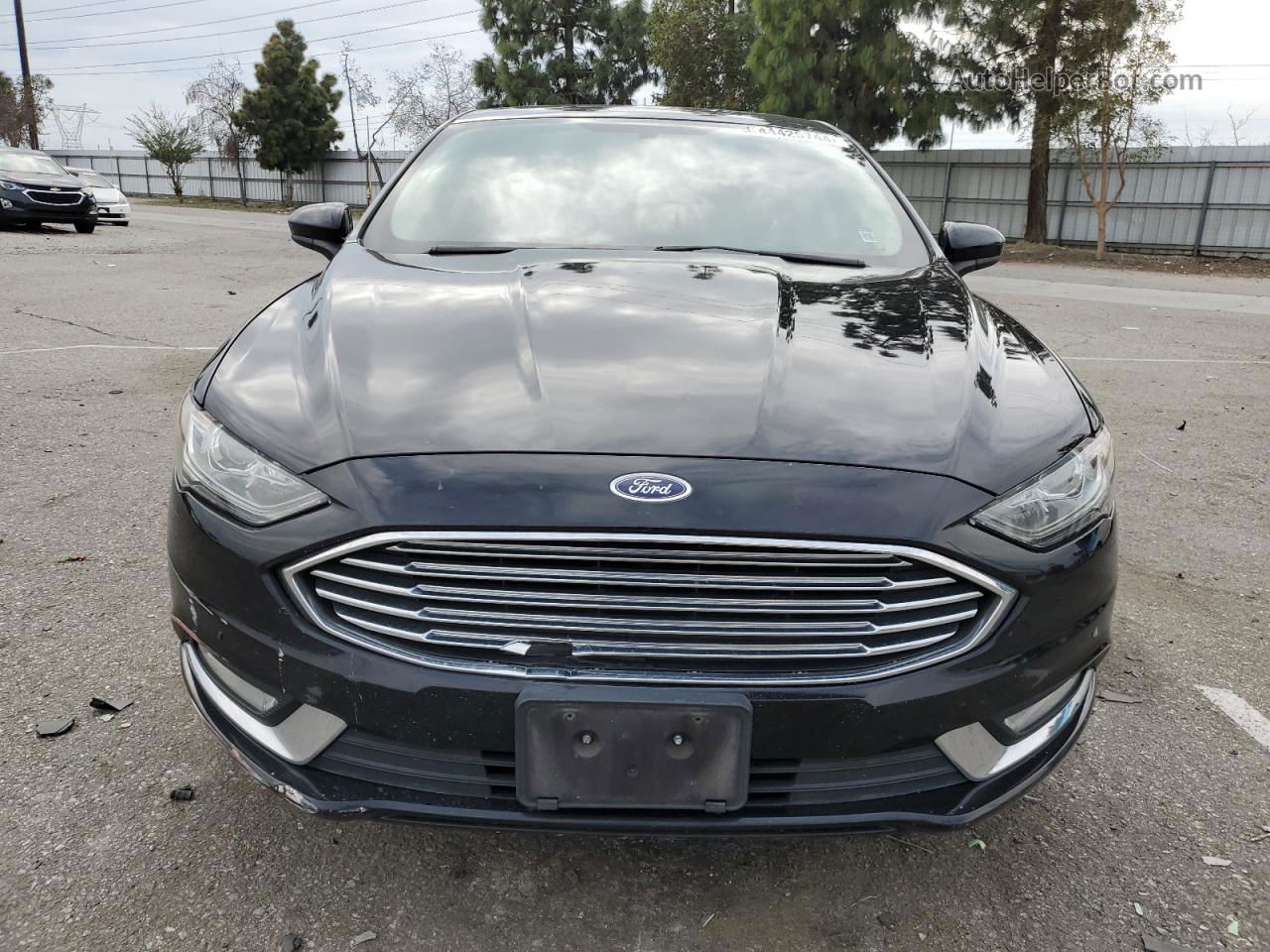 2017 Ford Fusion Se Hybrid Black vin: 3FA6P0LU2HR314304