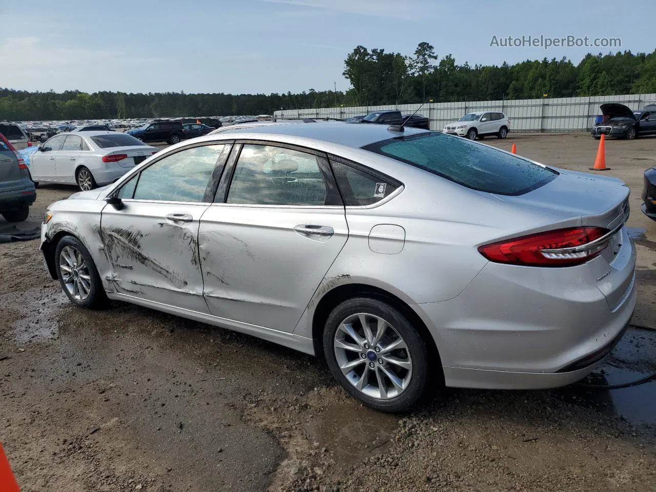 2017 Ford Fusion Se Hybrid Silver vin: 3FA6P0LU2HR386099