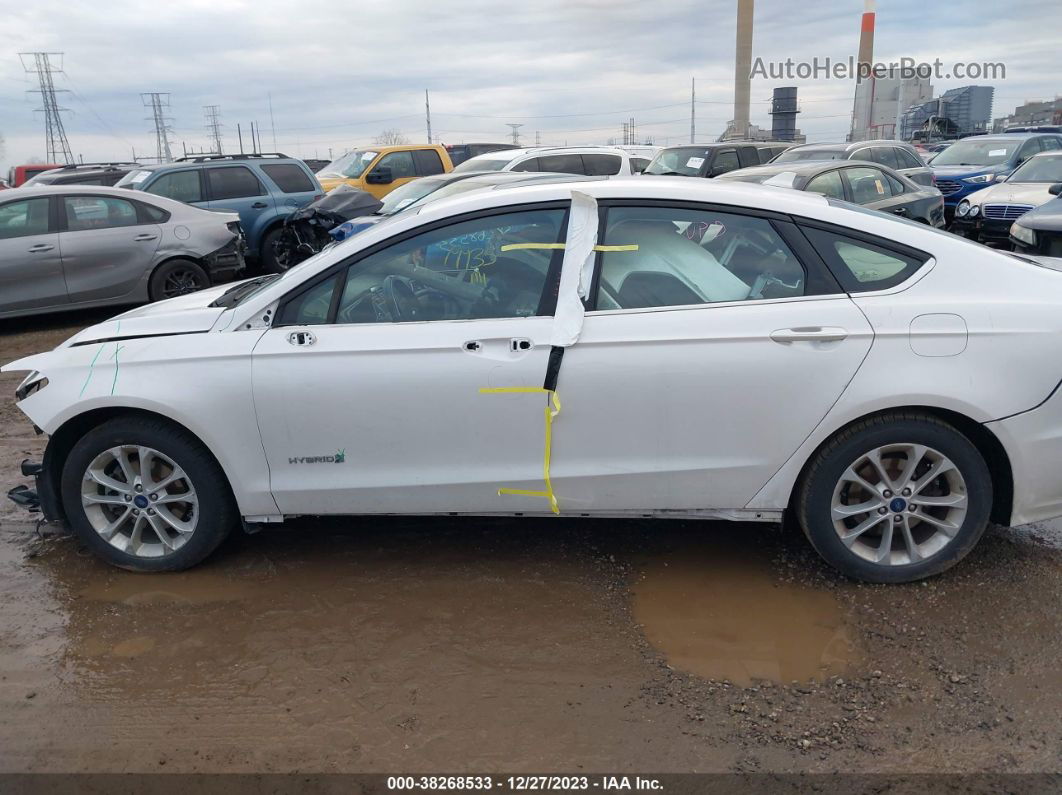 2019 Ford Fusion Hybrid Se White vin: 3FA6P0LU2KR100761