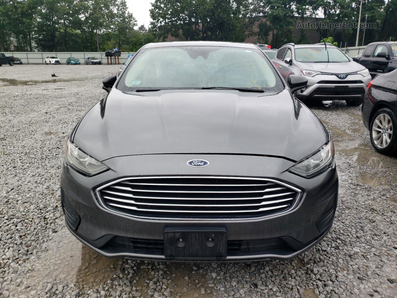 2019 Ford Fusion Se Silver vin: 3FA6P0LU2KR101151