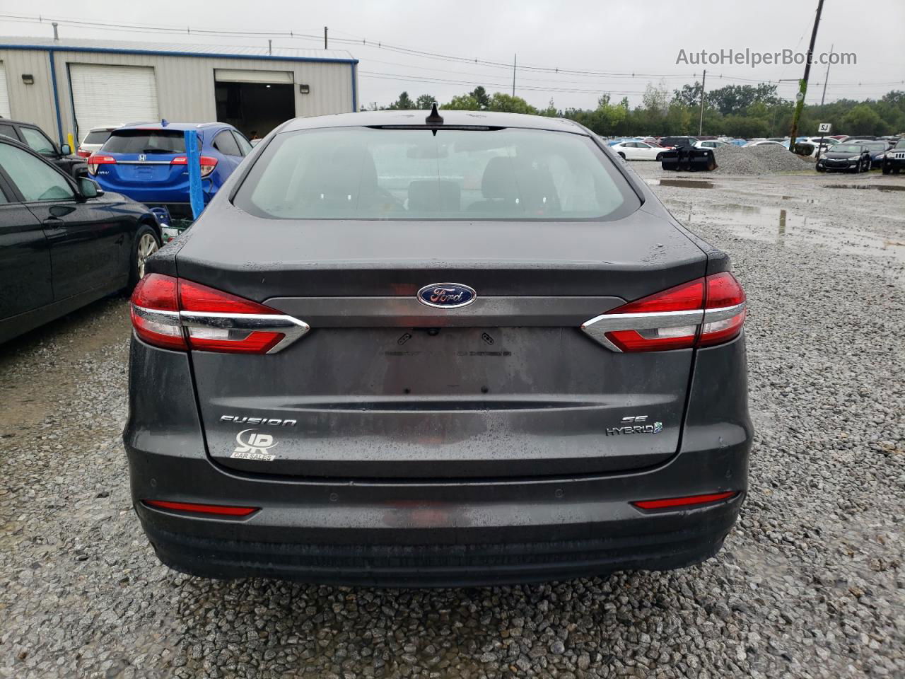 2019 Ford Fusion Se Silver vin: 3FA6P0LU2KR101151