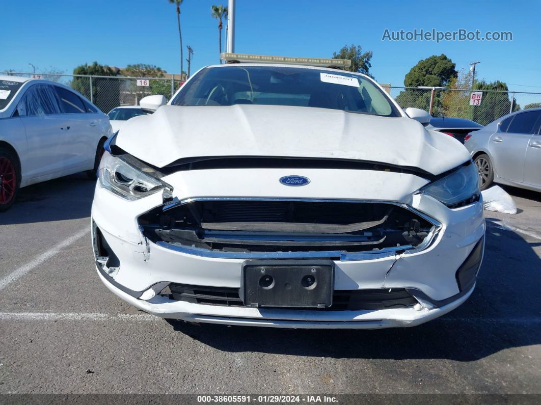 2019 Ford Fusion Hybrid Se White vin: 3FA6P0LU2KR104115