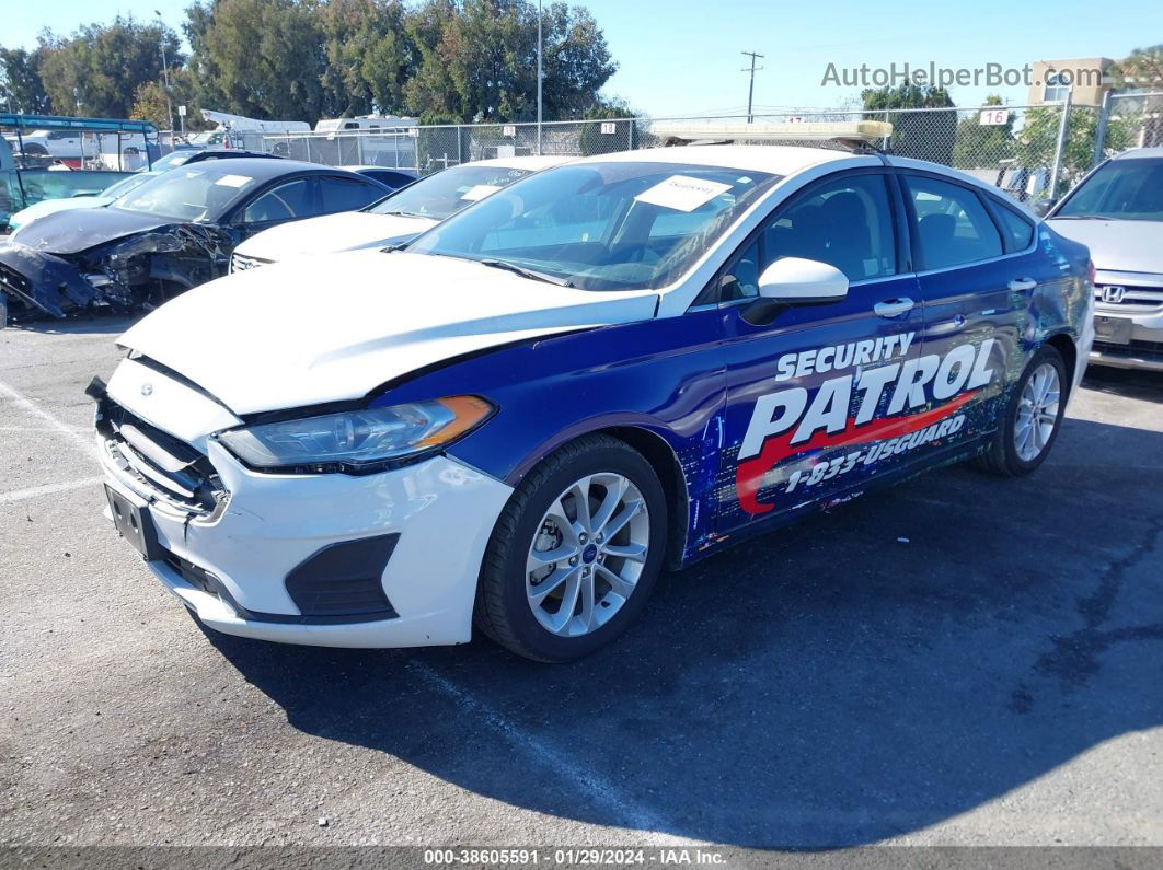 2019 Ford Fusion Hybrid Se White vin: 3FA6P0LU2KR104115