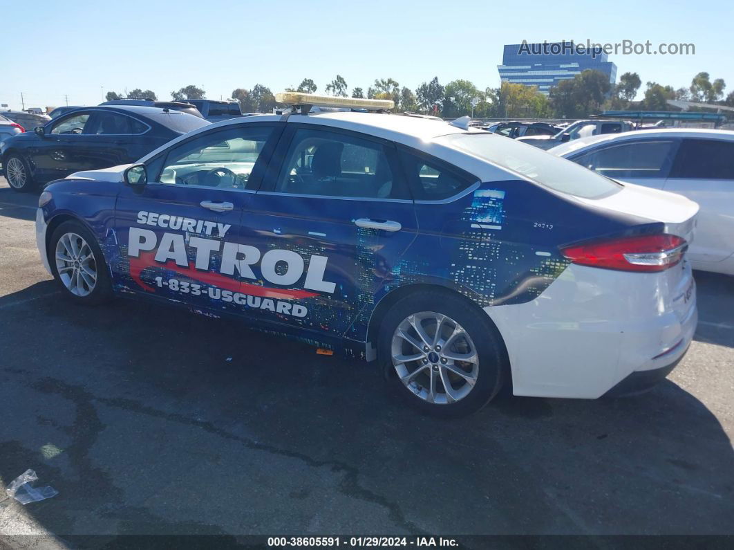 2019 Ford Fusion Hybrid Se White vin: 3FA6P0LU2KR104115