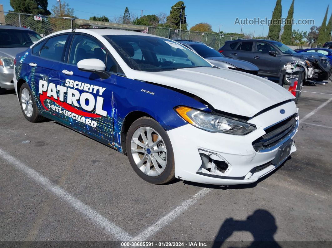 2019 Ford Fusion Hybrid Se White vin: 3FA6P0LU2KR104115