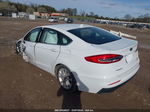 2019 Ford Fusion Hybrid Se White vin: 3FA6P0LU2KR117365