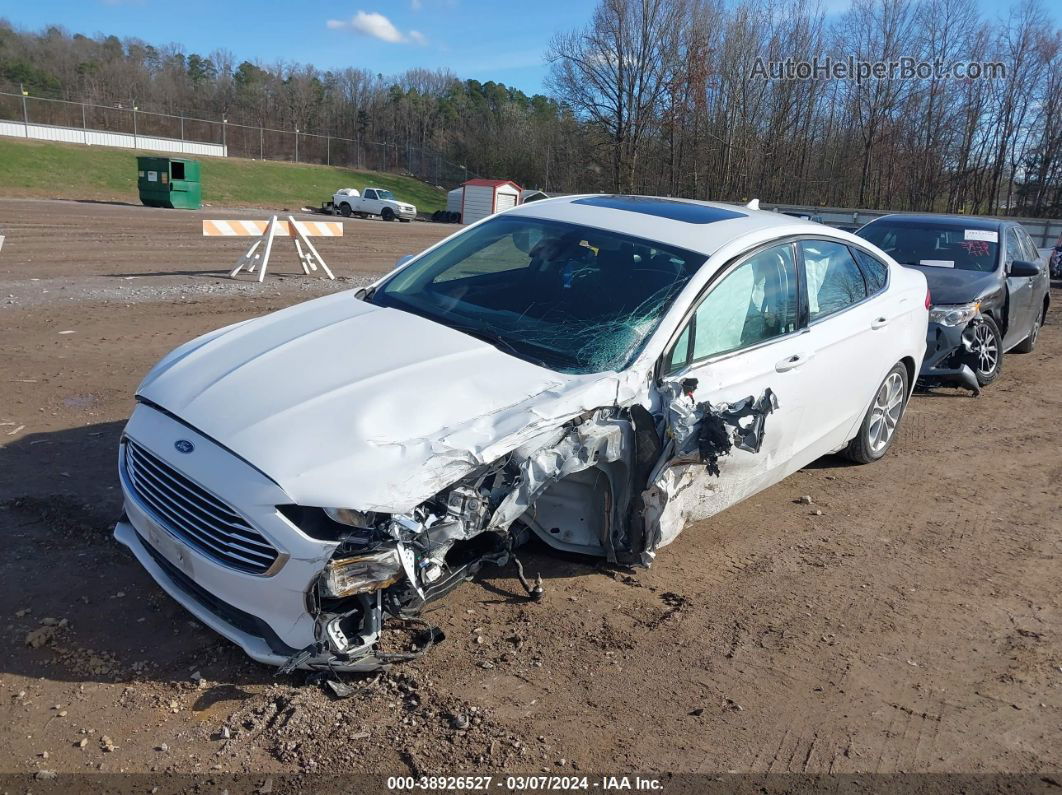 2019 Ford Fusion Hybrid Se White vin: 3FA6P0LU2KR117365