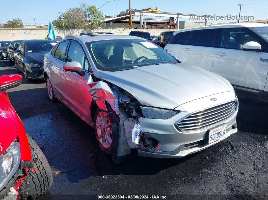 2019 Ford Fusion Hybrid Se Silver vin: 3FA6P0LU2KR126132