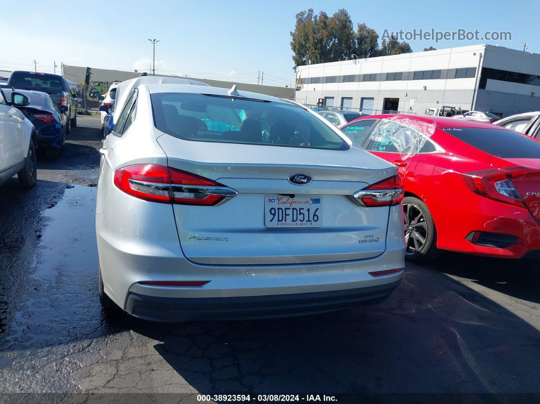 2019 Ford Fusion Hybrid Se Silver vin: 3FA6P0LU2KR126132