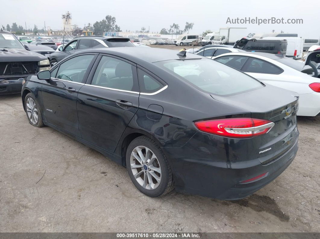 2019 Ford Fusion Hybrid Se Black vin: 3FA6P0LU2KR134375