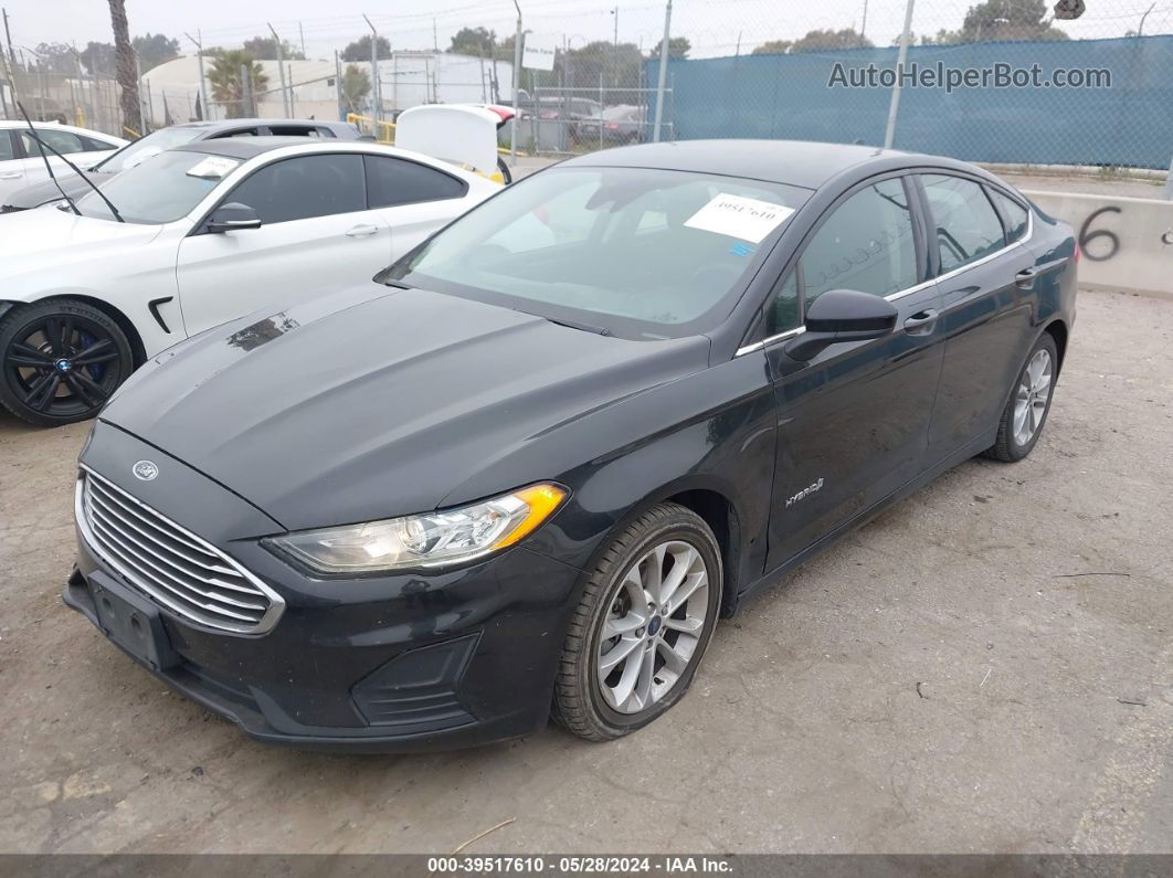 2019 Ford Fusion Hybrid Se Black vin: 3FA6P0LU2KR134375