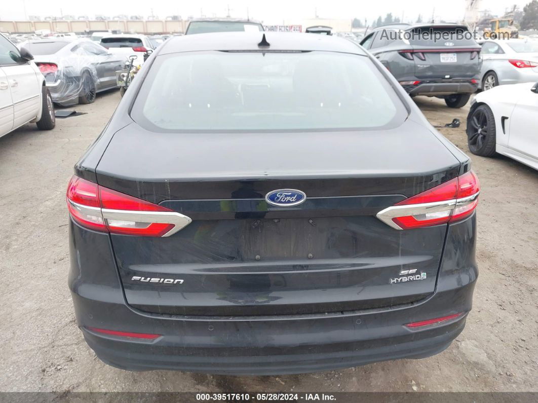 2019 Ford Fusion Hybrid Se Black vin: 3FA6P0LU2KR134375