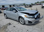 2019 Ford Fusion Se Silver vin: 3FA6P0LU2KR167506