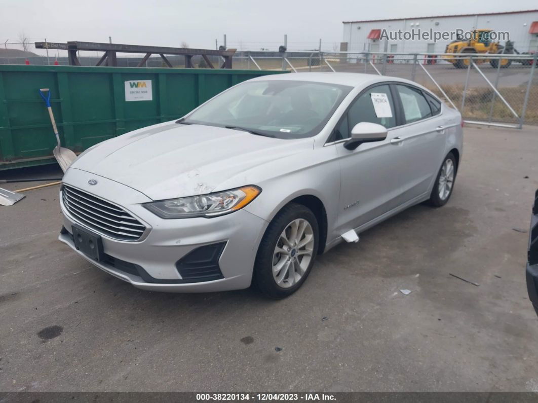 2019 Ford Fusion Hybrid Se Silver vin: 3FA6P0LU2KR187934