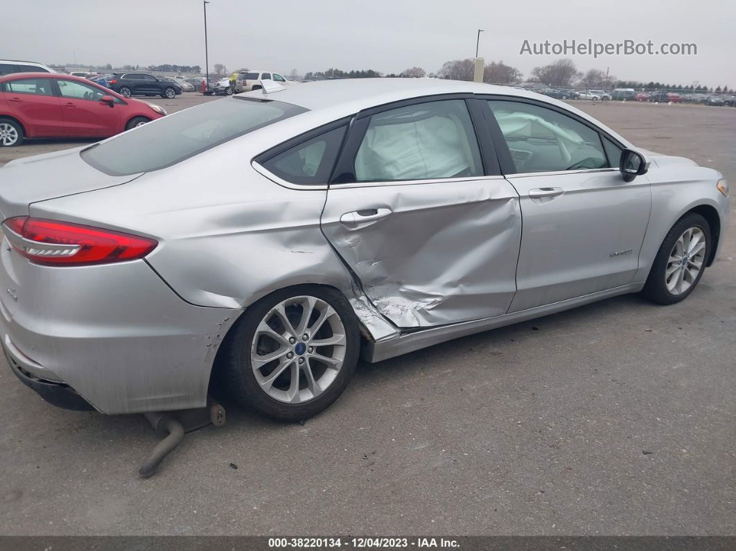 2019 Ford Fusion Hybrid Se Silver vin: 3FA6P0LU2KR187934