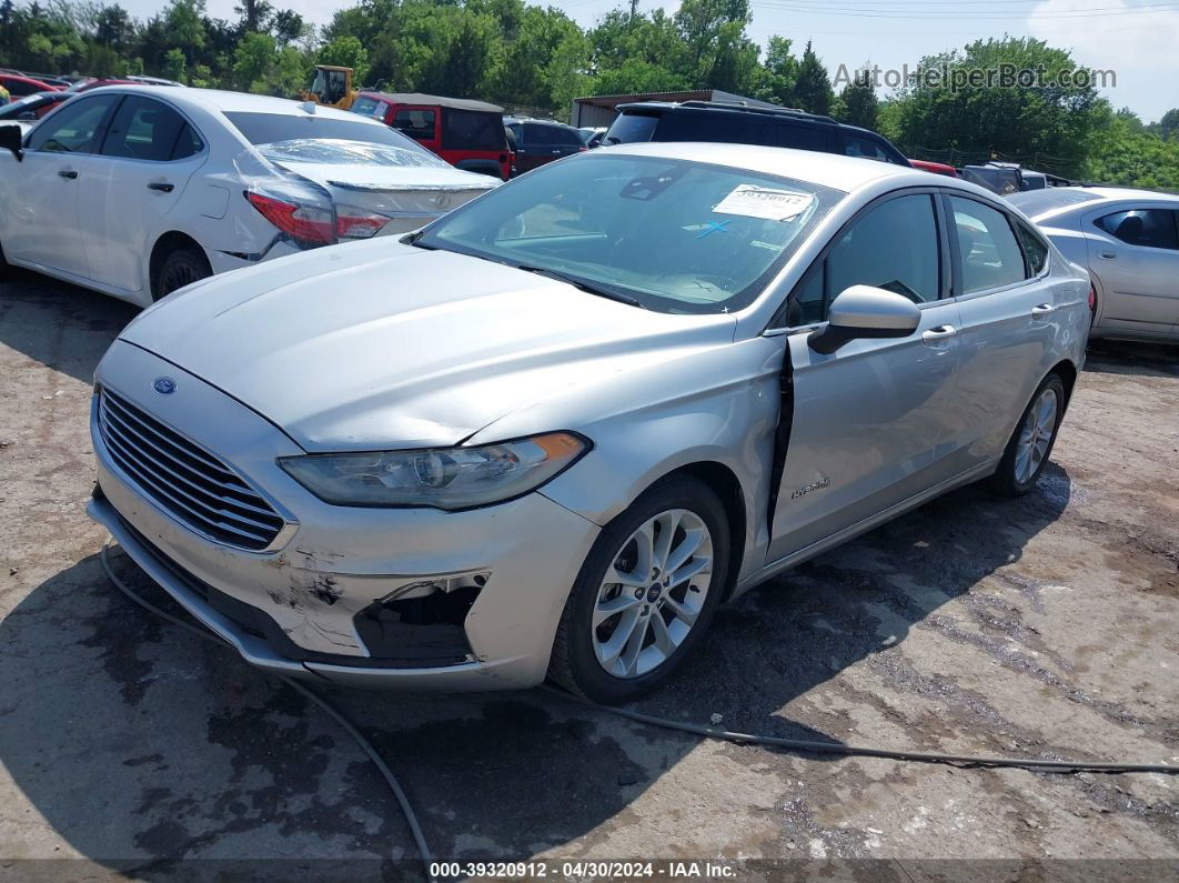 2019 Ford Fusion Hybrid Se Silver vin: 3FA6P0LU2KR223119